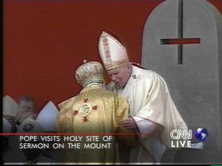 Bild des Papstes auf Sermon